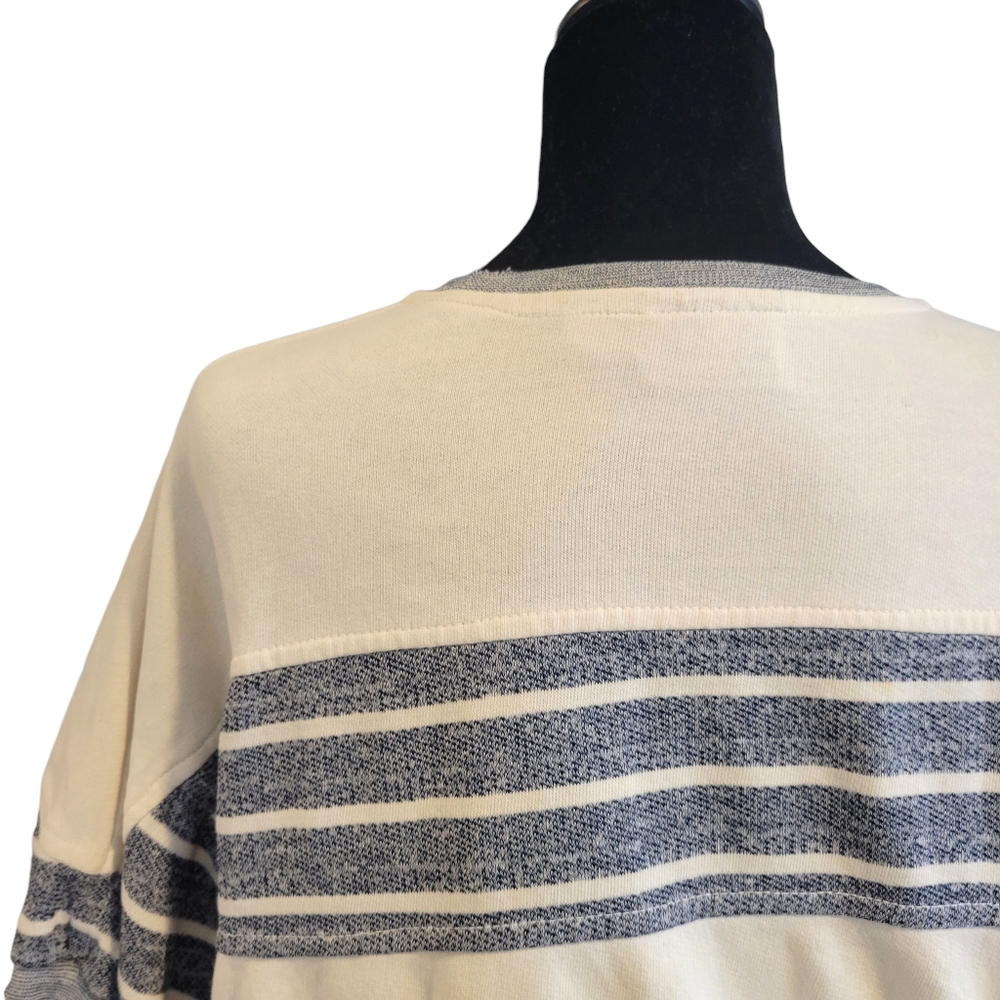 Authentic Vintage Givenchy Mock Neck Short Sleeve Sweatshirt Size M Cream Gray - Picture 4 of 6